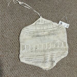 Abercrombie and Fitch Women’s White Crochet Top